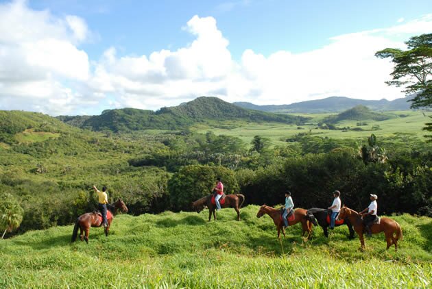 A splendid view is offered to the horse riders Domaine de l'Etoile - Excursions