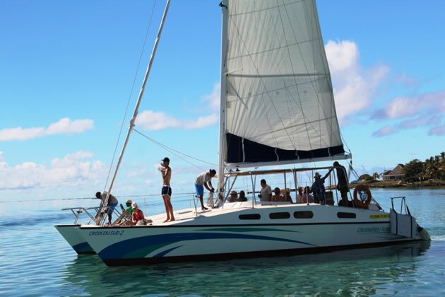 Un catamaran de Croisieres Turquoise a l'Ile maurice Croisieres Turquoise Ile maurice