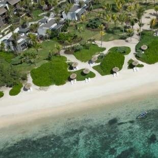 Aerial View Long Beach Mauritius