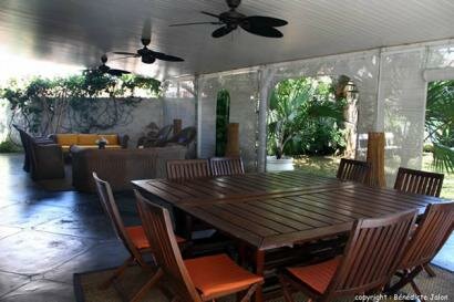 Salle a manger veranda Villa Harmonie Ile Maurice