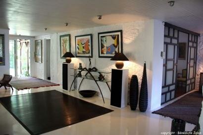 Entree salon Villa Harmonie Ile Maurice