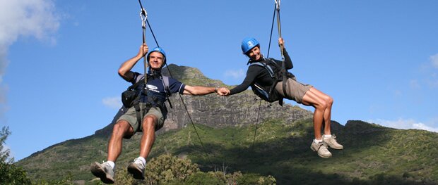 Zipline at Casela Yemen in Mauritius