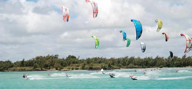 Kitesurfing at Kuxville Holiday Accommodations in Mauritius