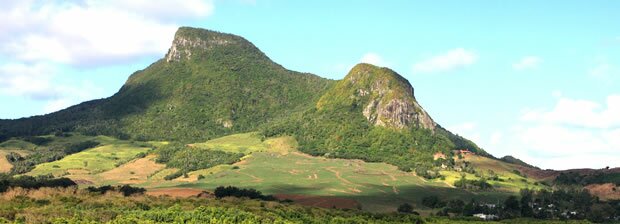 View on the Lion Mountain in Mauritius
