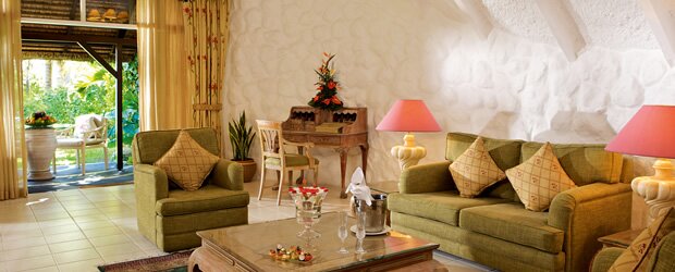 Living room Suite, La Pirogue Hotel Mauritius