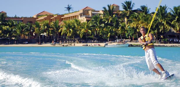 Skiing at Le Mauricia Hotel in Mauritius
