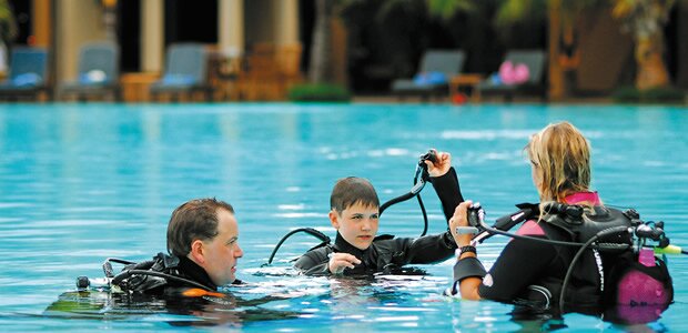 Diving at Le Victoria Hotel in Mauritius
