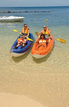 Kayaking at Le Recif Hotel in Mauritius