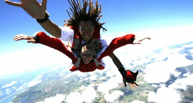 Skydiving in Mauritius