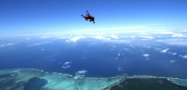 Tandem Skydiving in Mauritius