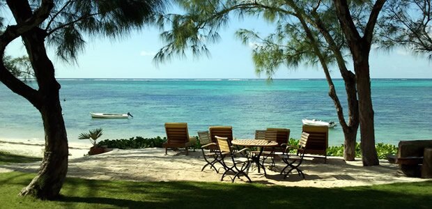 Beach in front of Villa Orisha, Mauritius